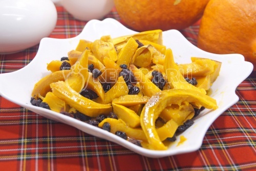 Запеченная тыква в духовке кусочками