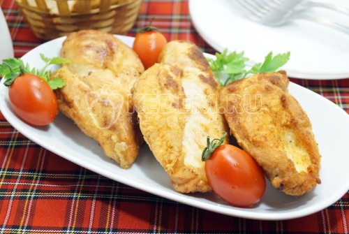 Жареная куриная грудка во фритюре