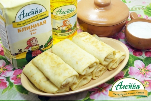 Блинчики с ветчиной и сыром