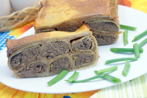 Блинный пирог с печенью