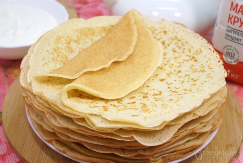 Блины на манной крупе