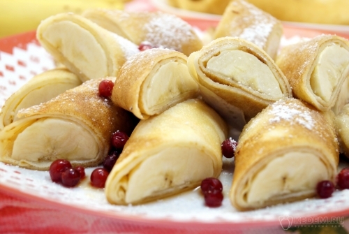 Блины с бананом