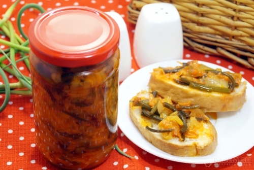 Чесночные стрелки на зиму Закусочные