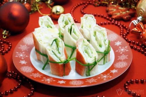 Фаршированные крабовые палочки