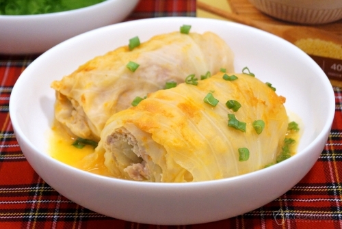 Голубцы с пшеном и фаршем