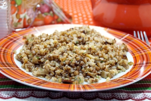 Гречка с грибами
