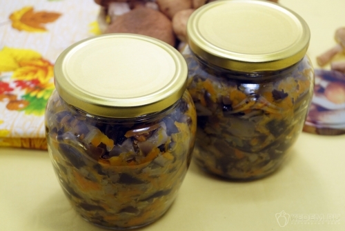 Грибная икра из опят с луком и морковью на зиму