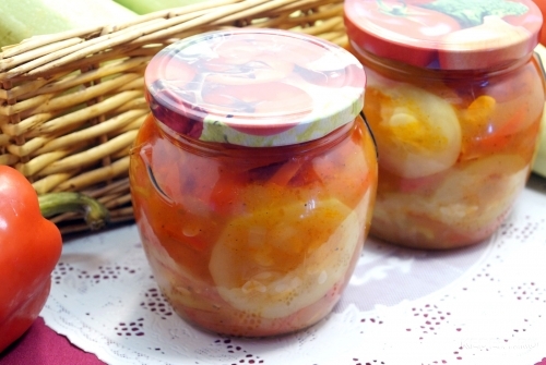 Кабачки кружочками на зиму