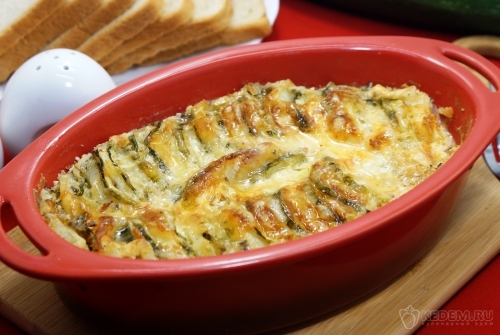 Кабачки с картофелем запеченные в духовке