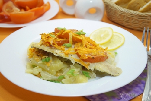 Камбала в духовке