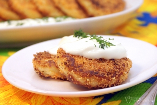 Картофельные котлеты с сыром