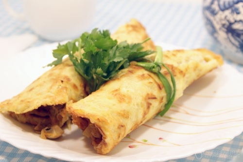 Картофельные рулеты с грибами
