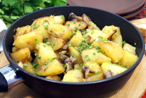 Картошка с шампиньонами
