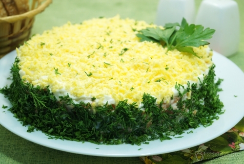 Классический салат Мимоза