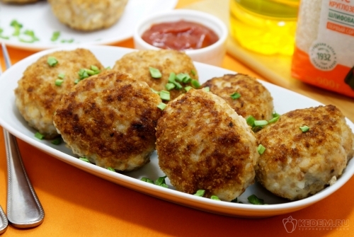Котлеты с рисом