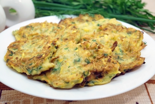 Оладьи из кабачков классические