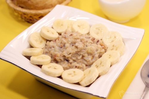 Овсяная каша с бананом