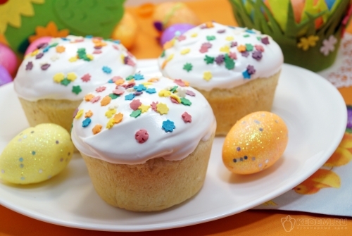 Маленькие пасхальные куличи