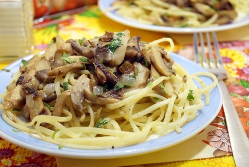 Паста с грибами