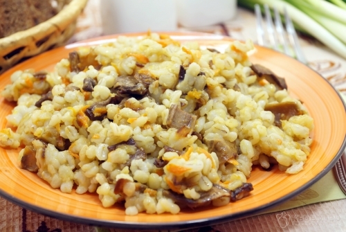 Перловая каша с грибами