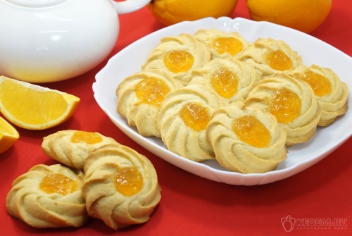 Песочное печенье с джемом