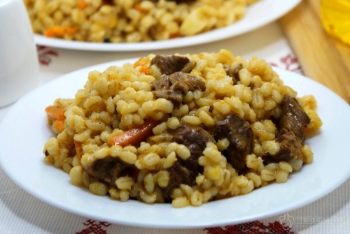 Плов из перловки