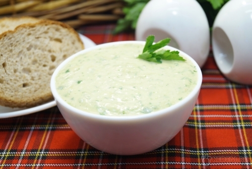Постный соус из белой фасоли