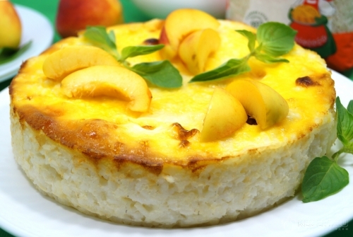 Рисовая запеканка со сгущенным молоком