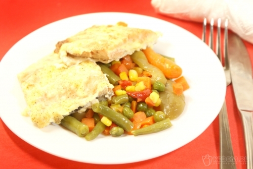 Рыба с овощами