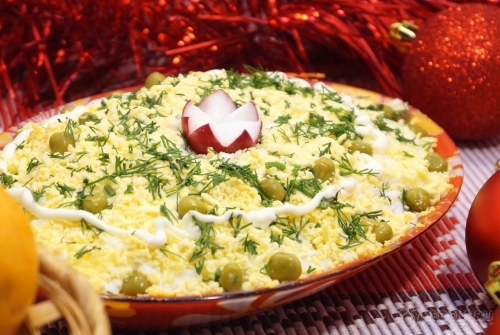 Салат Нежный с крабовым мясом