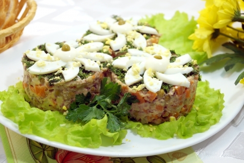 Салат Ромашки