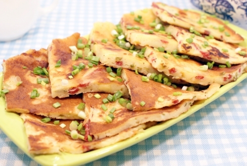 Сырные лепешки с начинкой