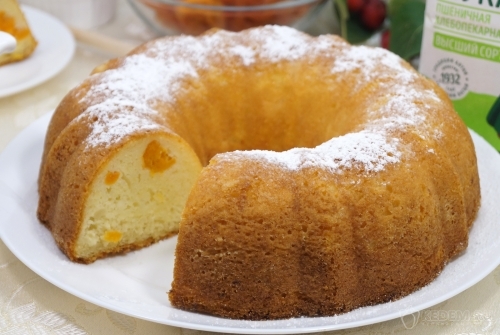 Творожный кекс с курагой