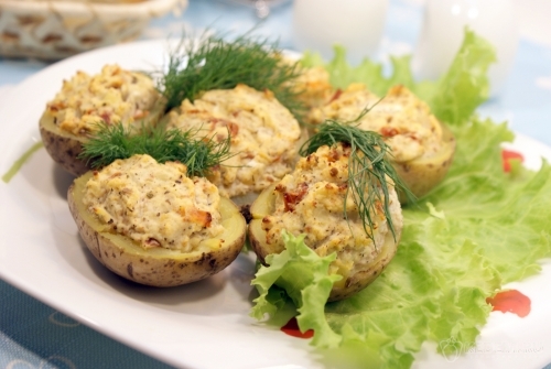 Запеченный картофель с сыром