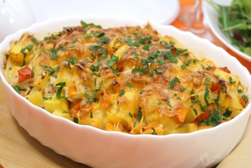Запеканка из курицы с сыром