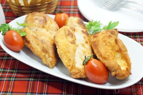 Жареная куриная грудка во фритюре