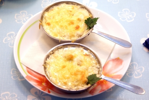 Жульен с курицей и грибами