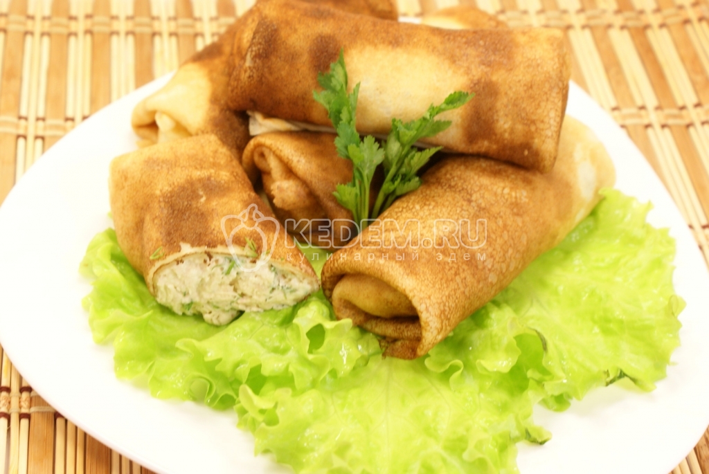 Блинчики с курицей