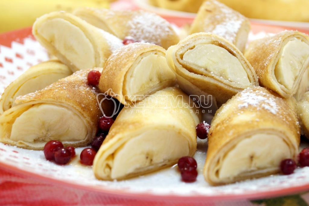 Блины с бананом