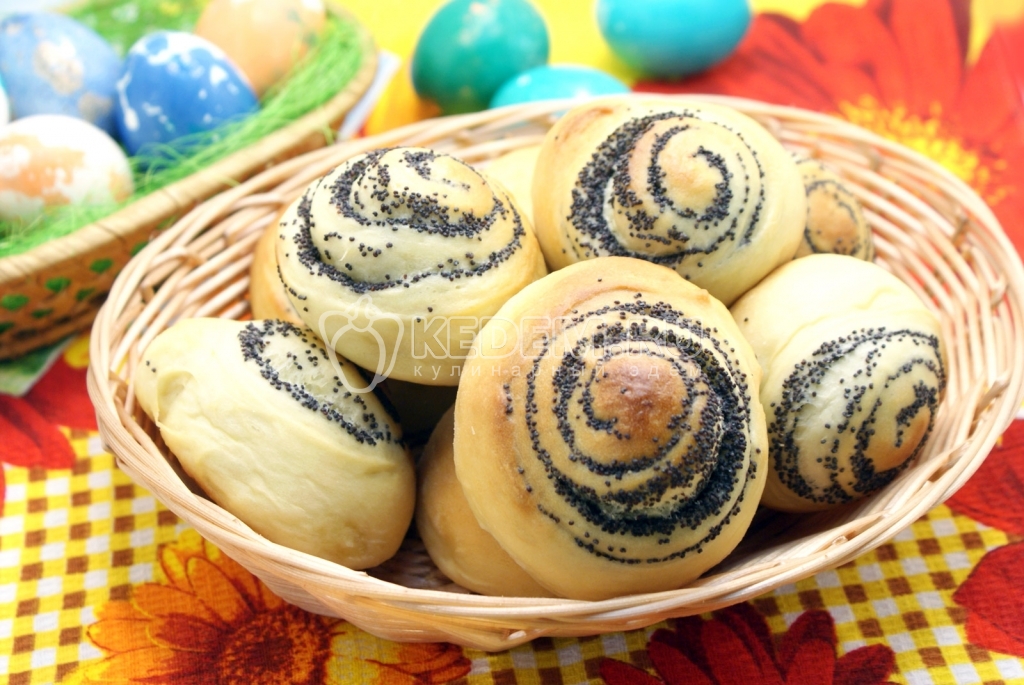 Булочки с маком