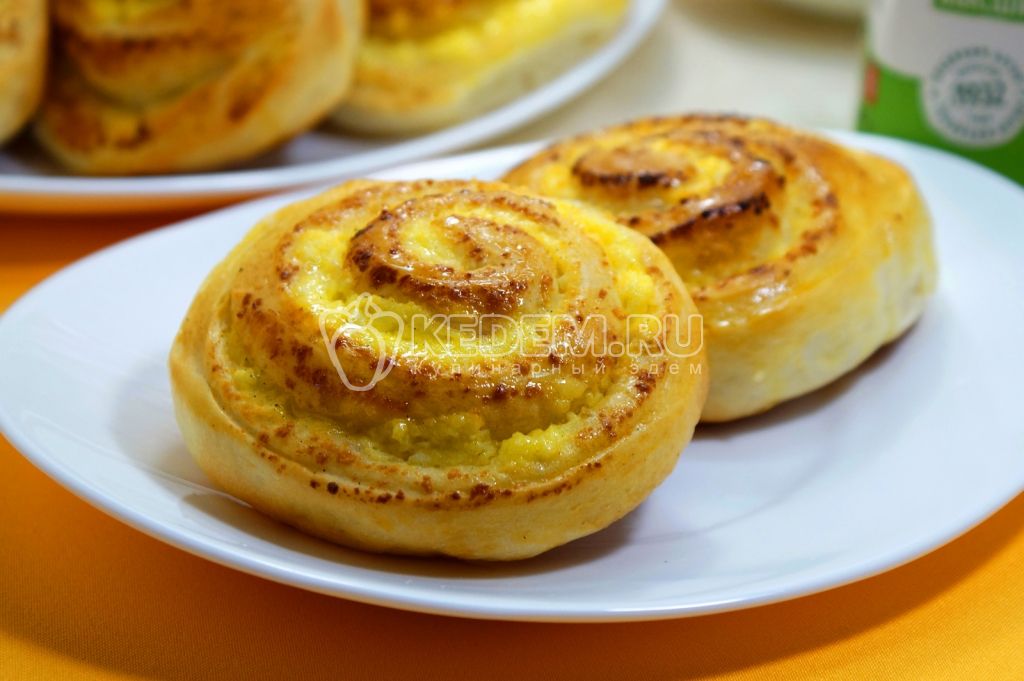Булочки с творогом