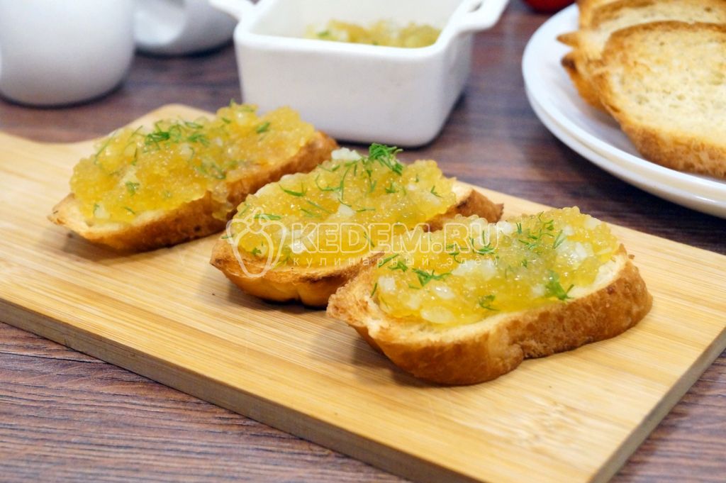 Бутерброды с щучьей икрой