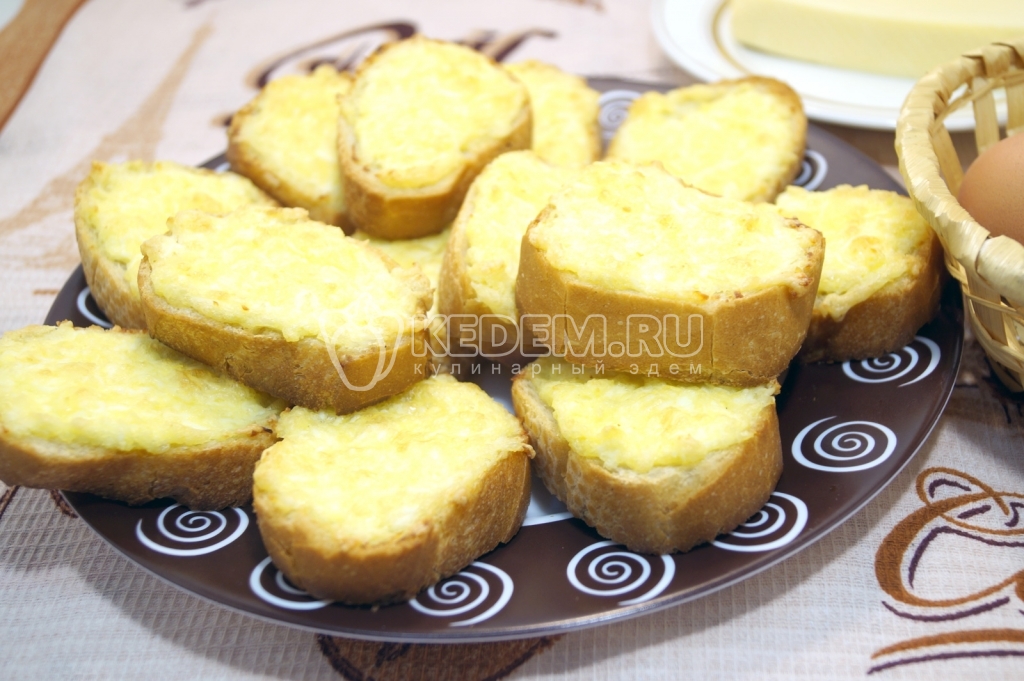 Бутерброды с сыром в духовке