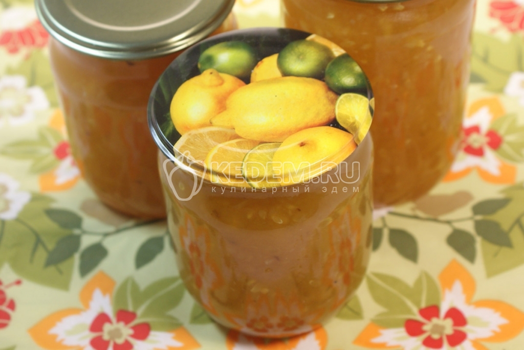 Кабачковое варенье с лимоном