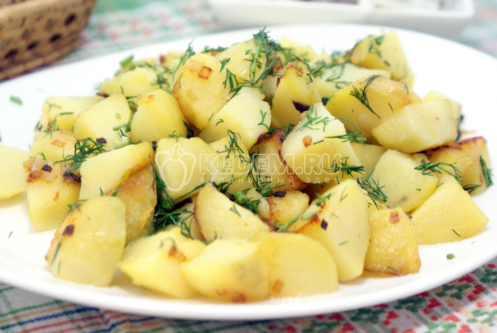 Картофель с укропом