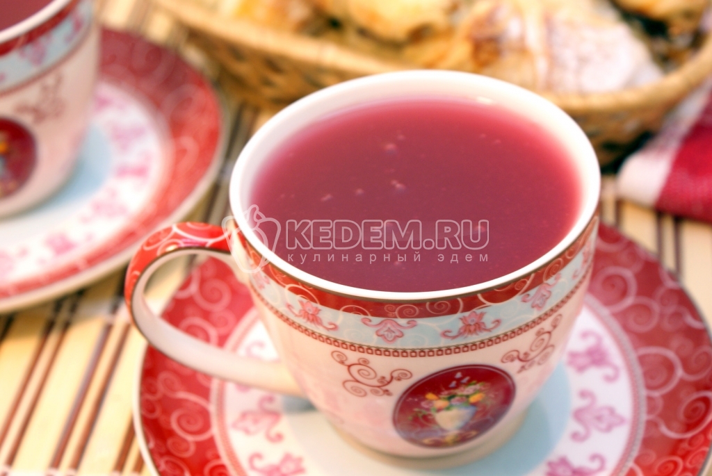 Кисель из замороженной вишни