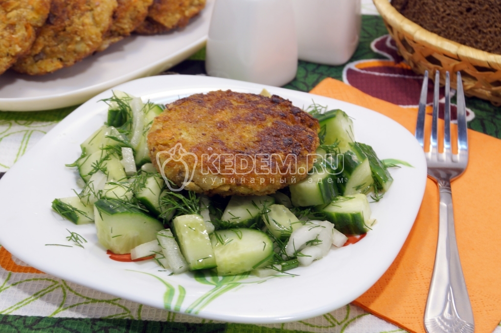 Котлеты из капусты с грибами