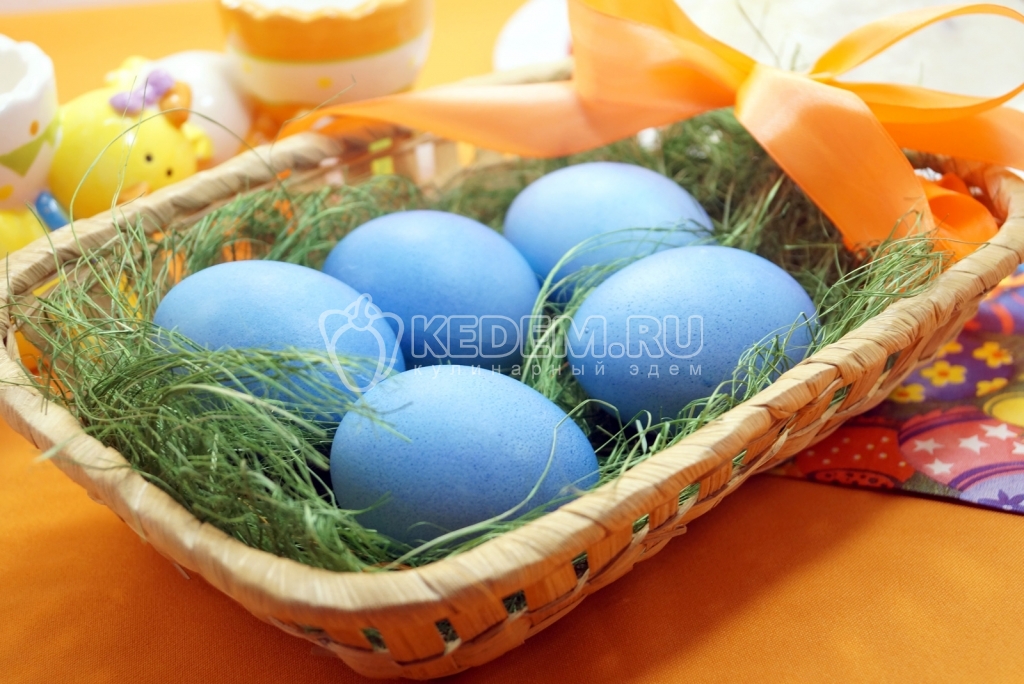 Крашенные яйца Небесные