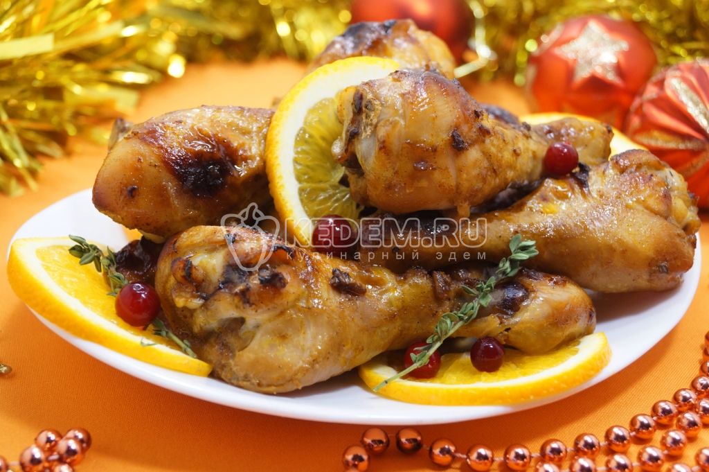 Куриные ножки в духовке на Новый год