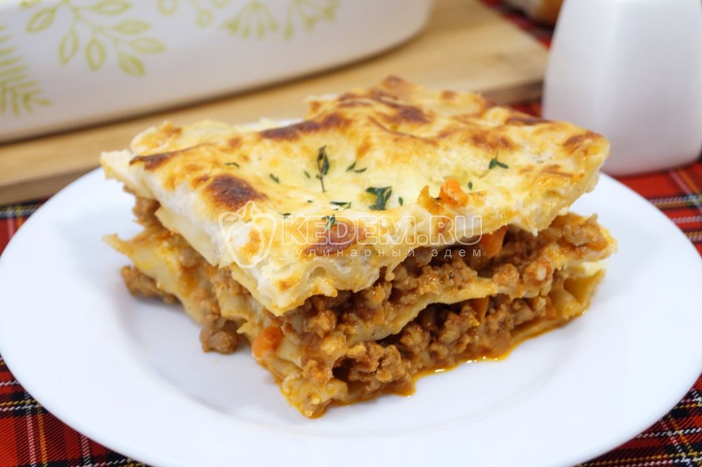 Лазанья с фаршем